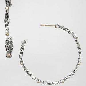 Konstantino Dotted Hoop Earrings